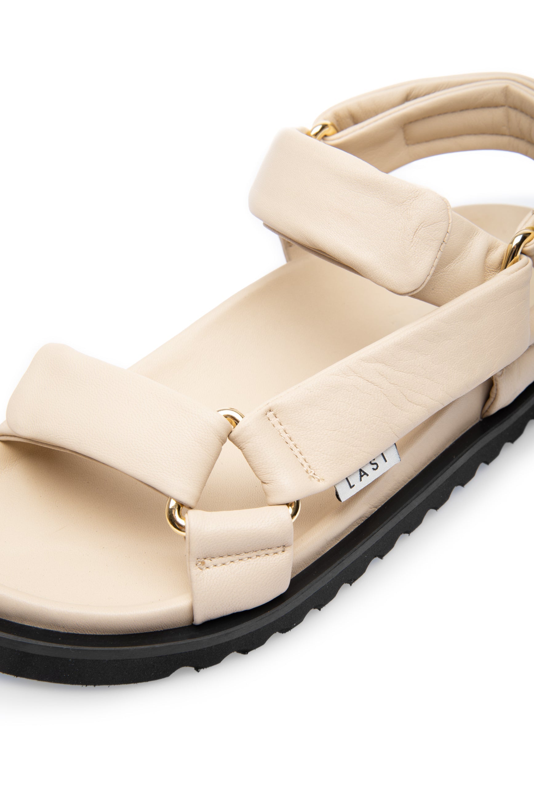 Flora Beige Leather Sandals LAST1540 - 6