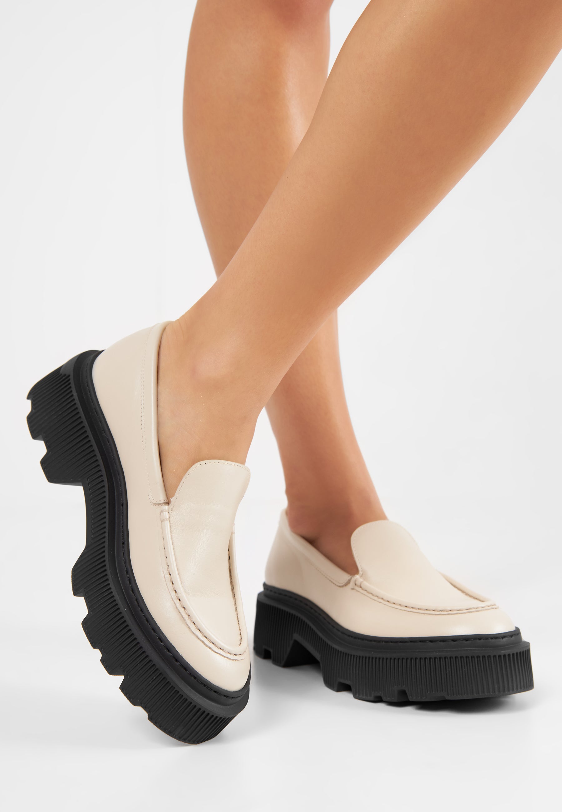 Penny Off White Chunky Loafers LAST1629 - 8