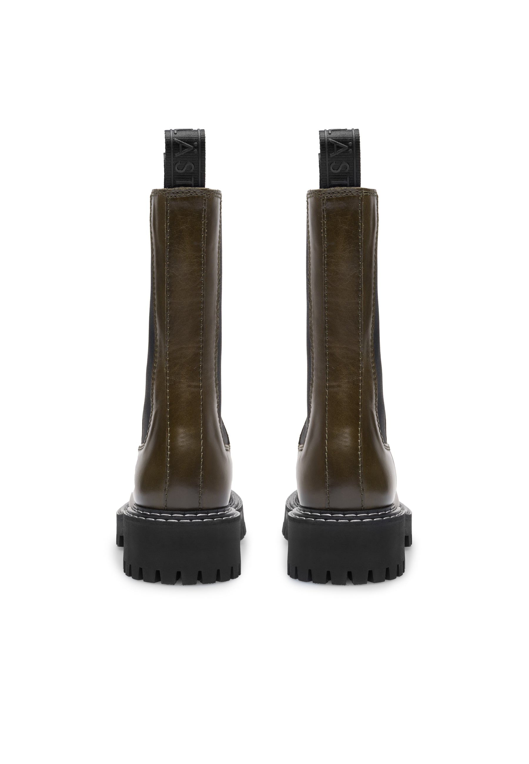 Angie Chelsea Olive Boots LAST1675 - 4