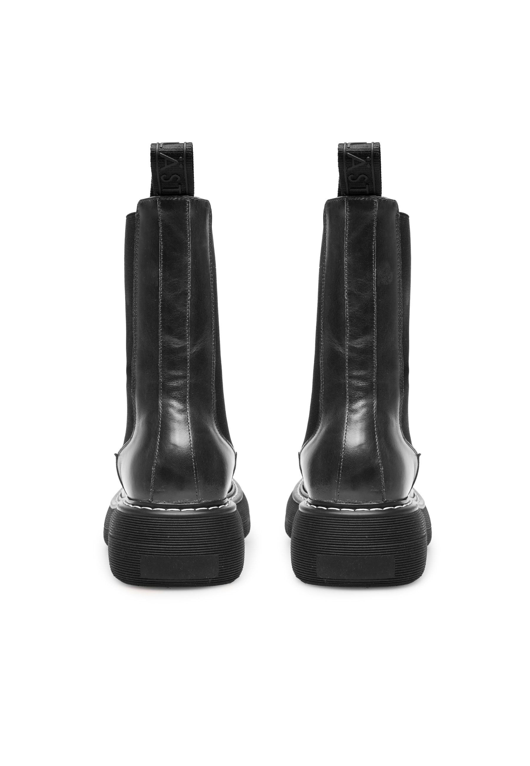 Joy All Black High Chelsea Boots LAST1730 -4