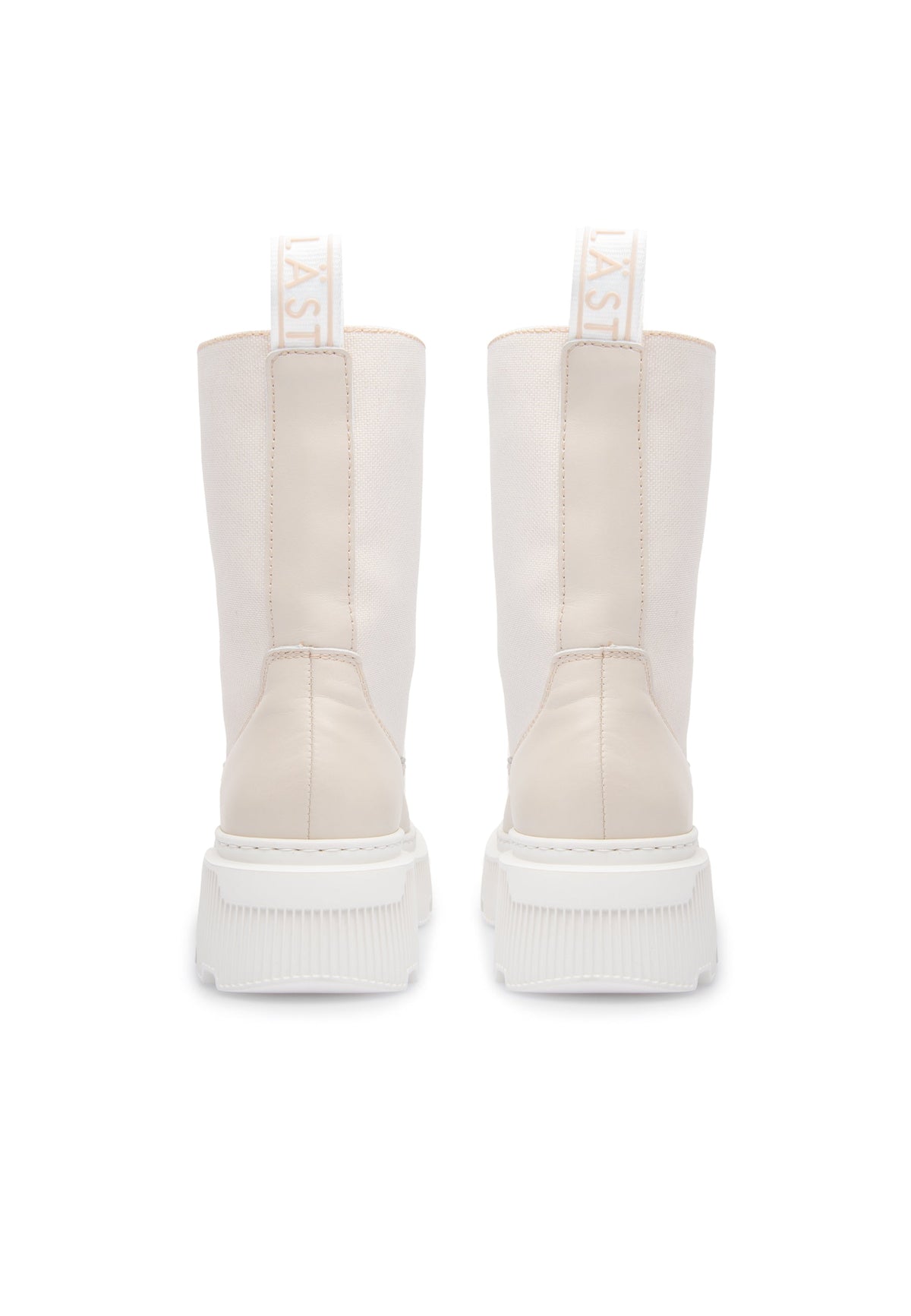 Caroline Creme High Chunky Boots LAST1732 - 4