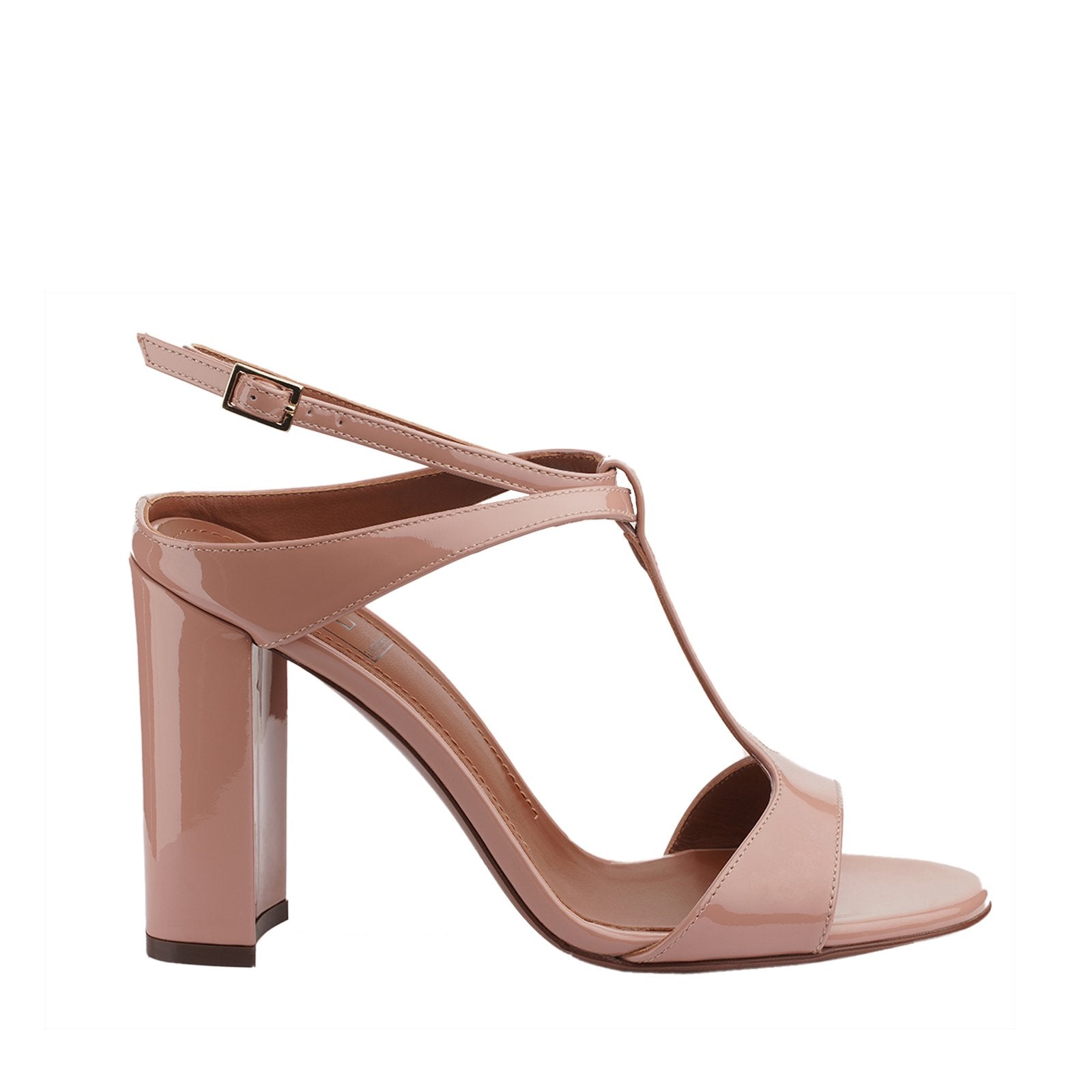 L'AUTRE CHOSE OPEN TOE SANDALS IN PINK PATENT LEATHER L'AUTRE CHOSE OPEN TOE SANDALS IN PINK PATENT LEATHER