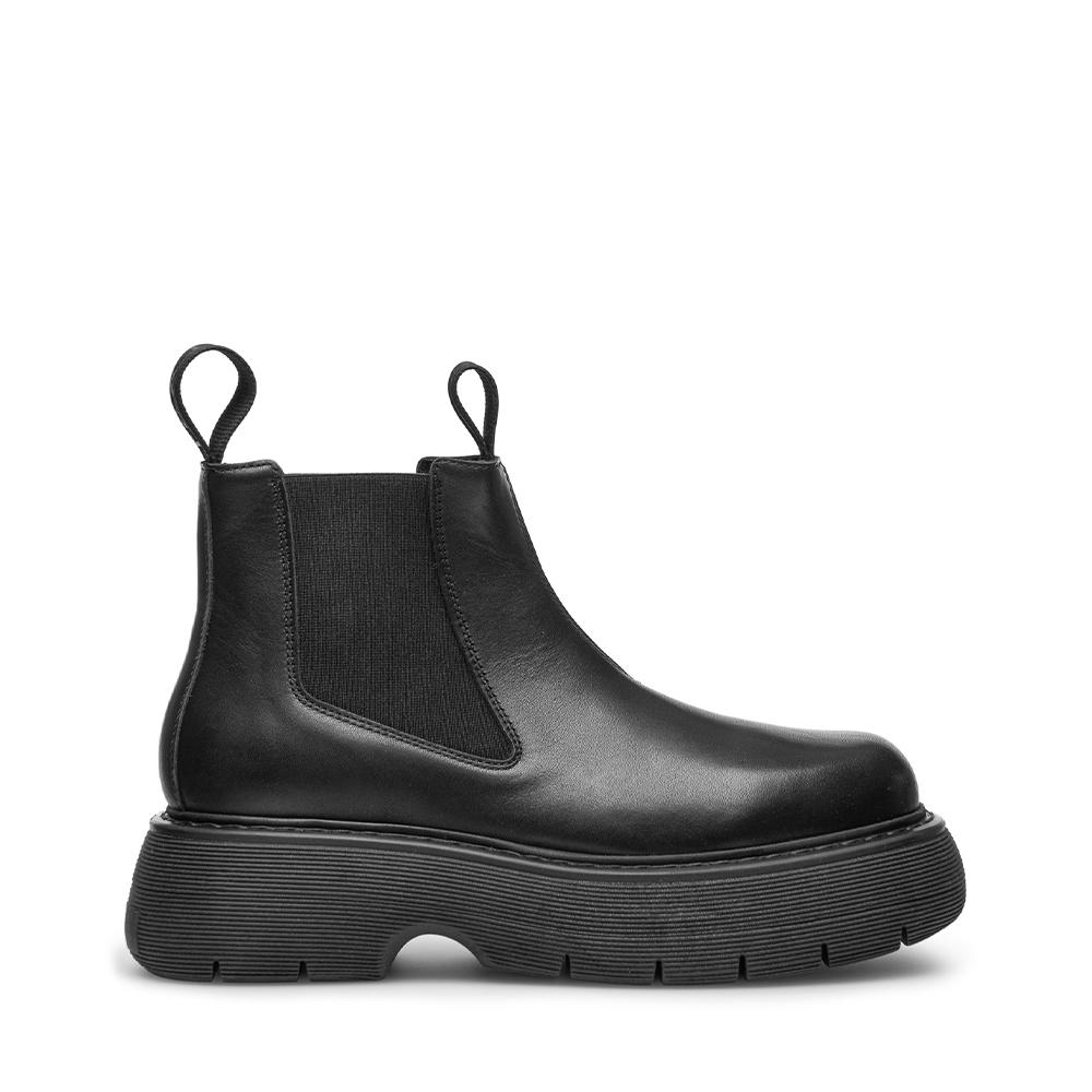Ella Black Leather Chelsea Boots LAST1474 - 1