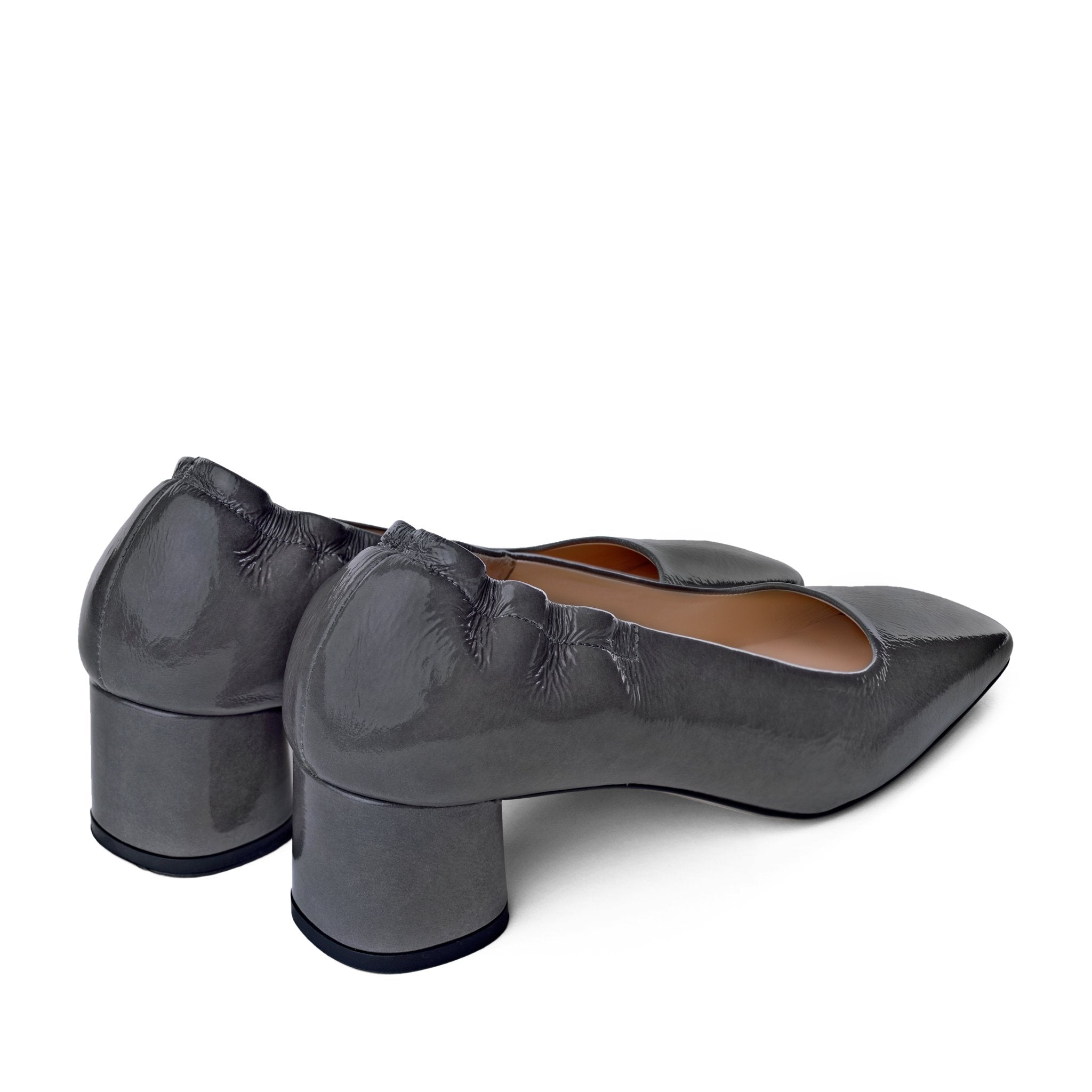 Nyoko Grey Soft Naplak Pumps 20036-01-11 - 4