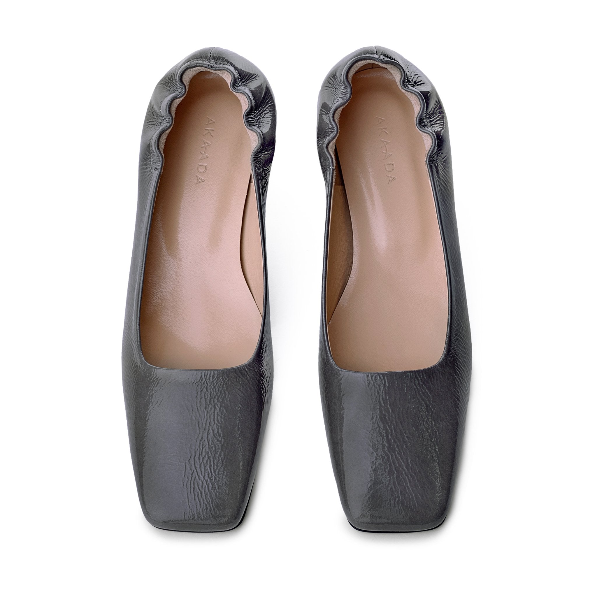 Nyoko Grey Soft Naplak Pumps 20036-01-11 - 3