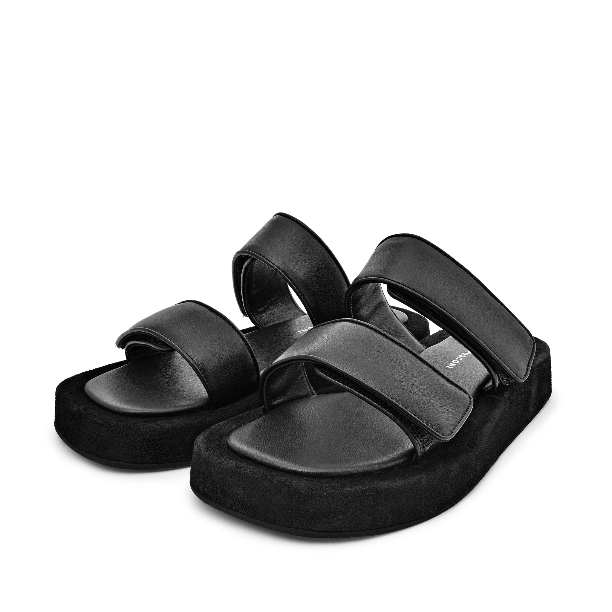 Mila Black Leather Straps Sandals MILA/NERO - 9