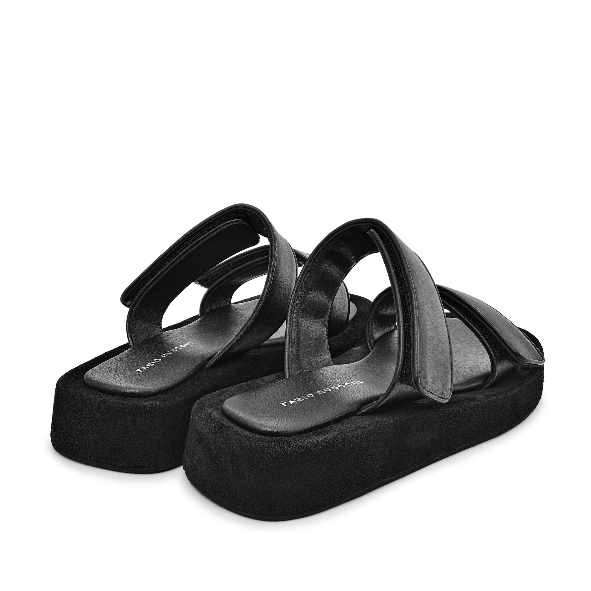 Mila Black Leather Straps Sandals MILA/NERO - 8