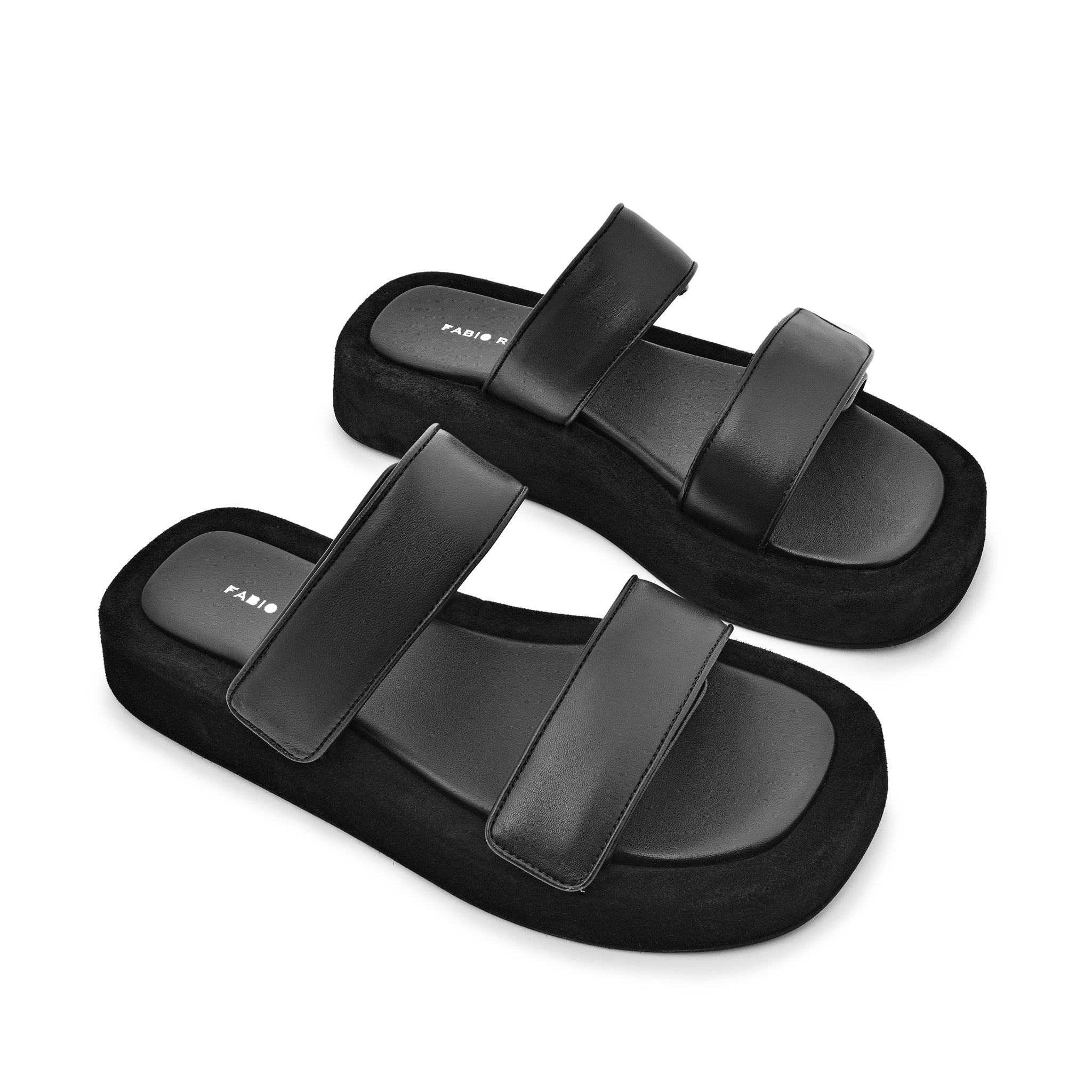 Mila Black Leather Straps Sandals MILA/NERO - 6