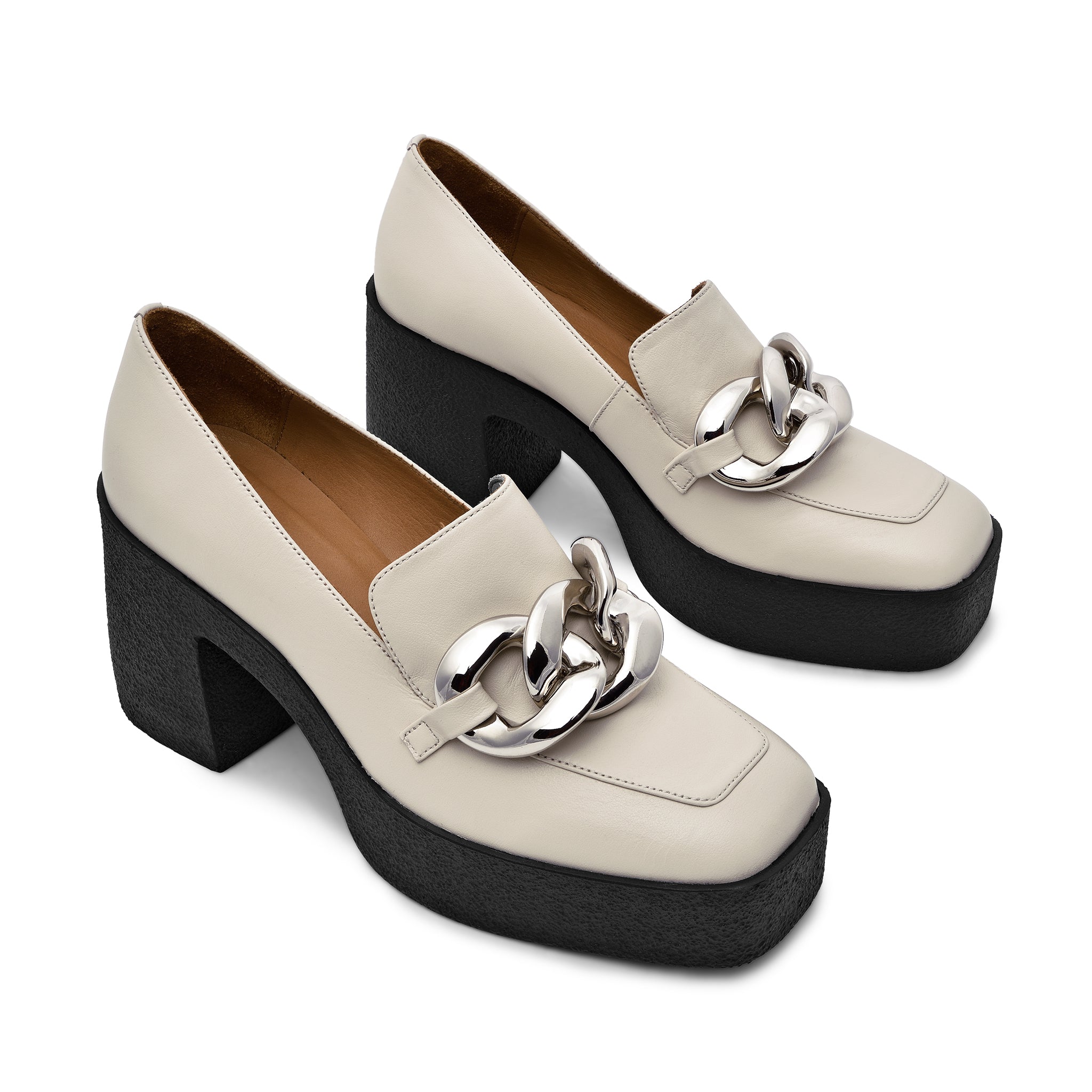 Yo Off White Chunky Loafers 21031-02-02 - 3