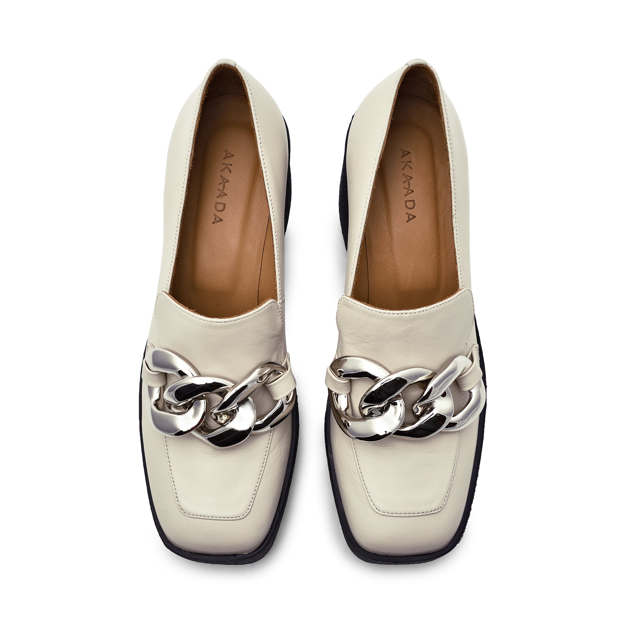 Yo Off White Chunky Loafers 21031-02-02 - 4