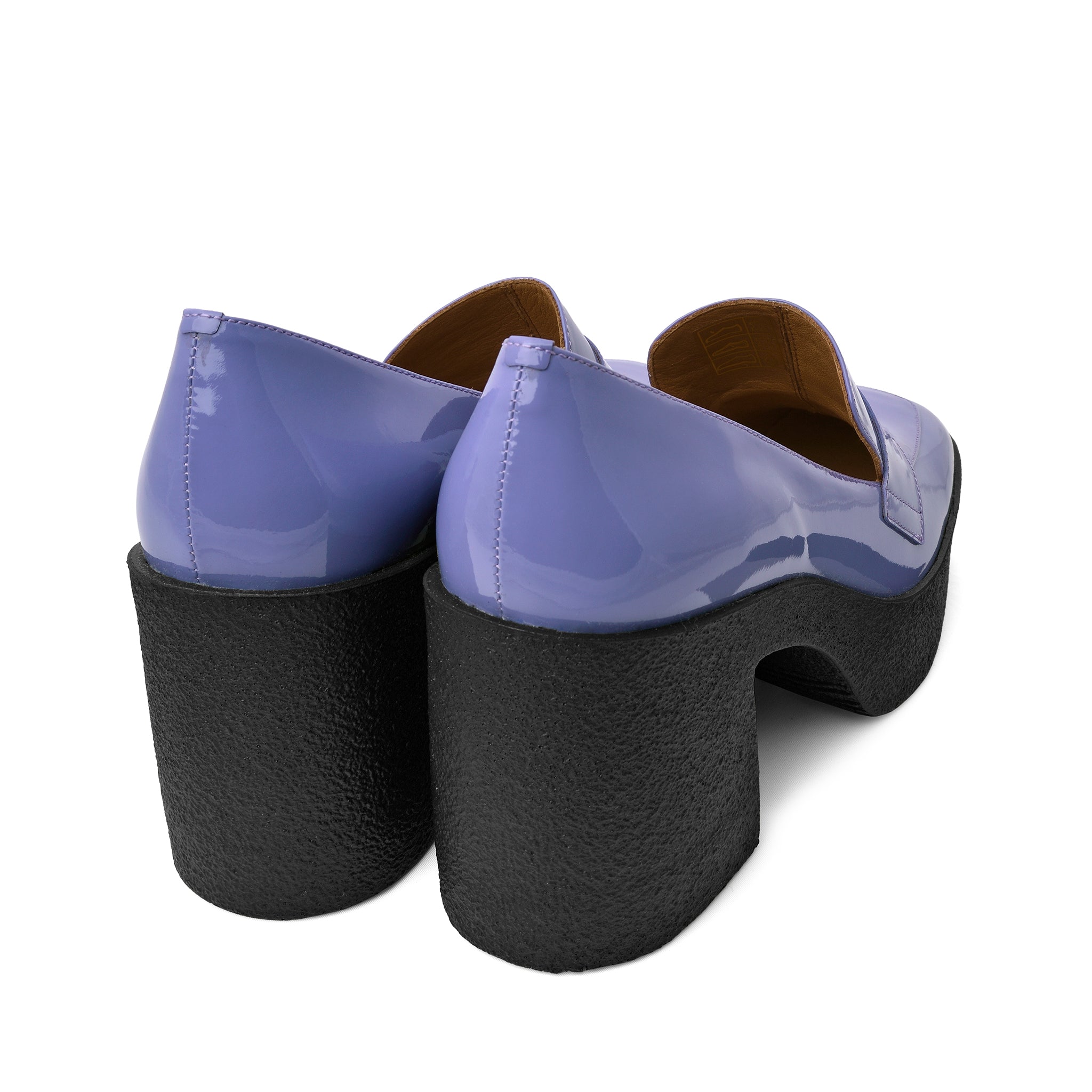 Yoko Lilac Patent Leather Chunky Loafers 21031-01-04 -11