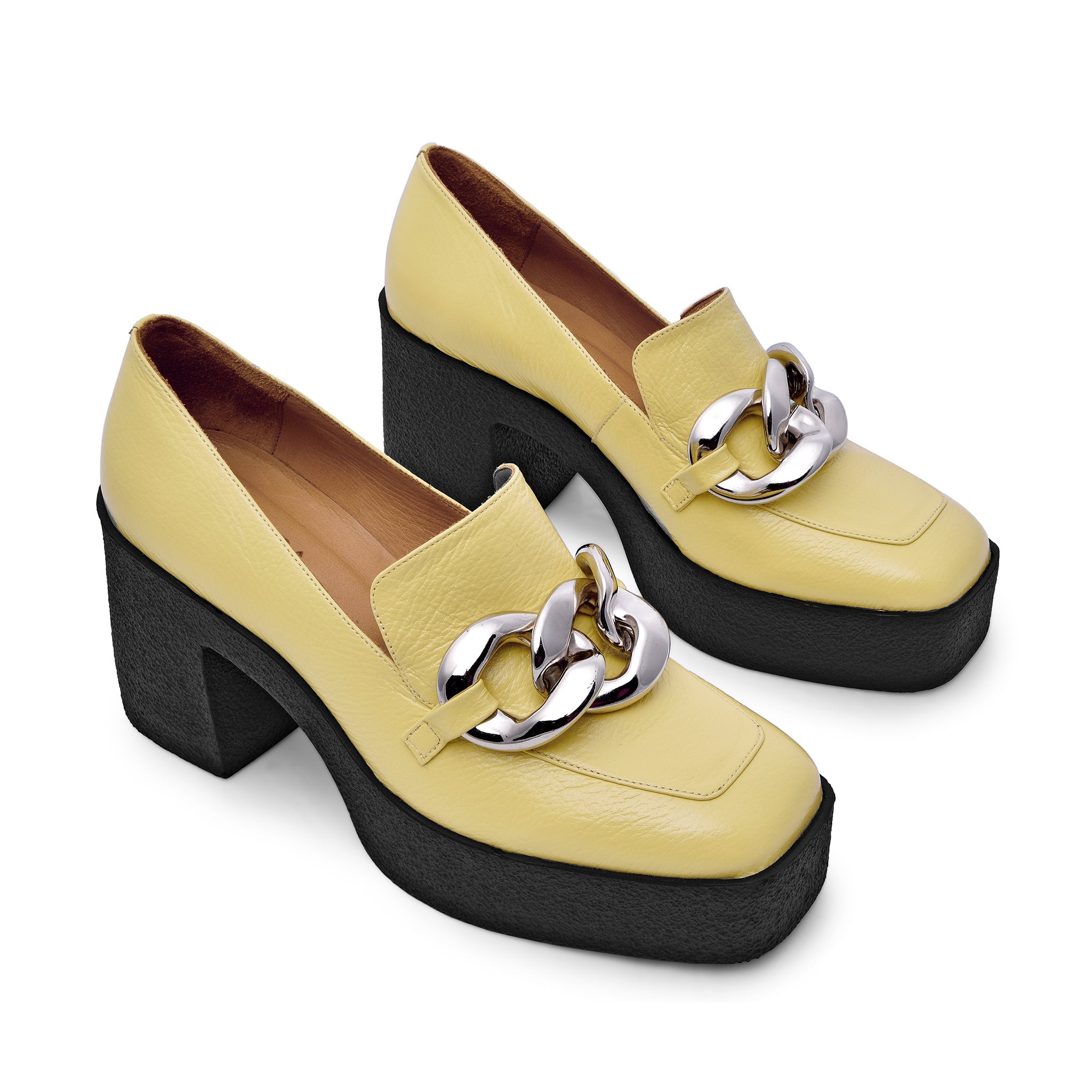 Yo Pastel Yellow Chunky Loafers 21031-02-03 - 3