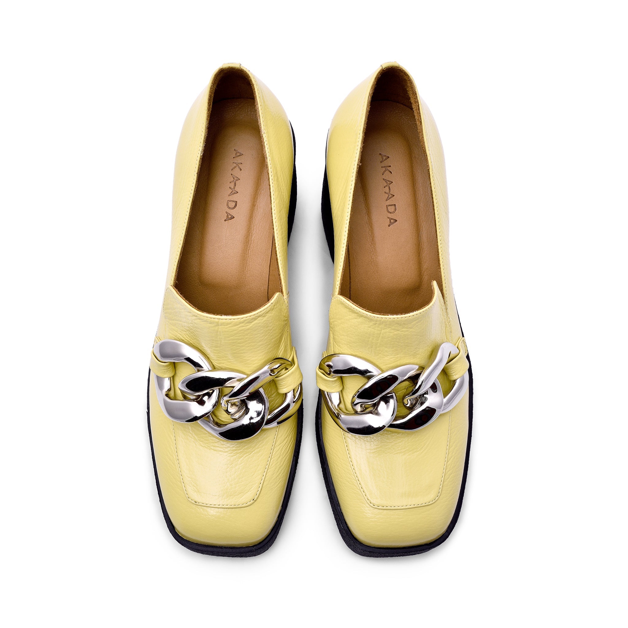 Yo Pastel Yellow Chunky Loafers 21031-02-03 - 4