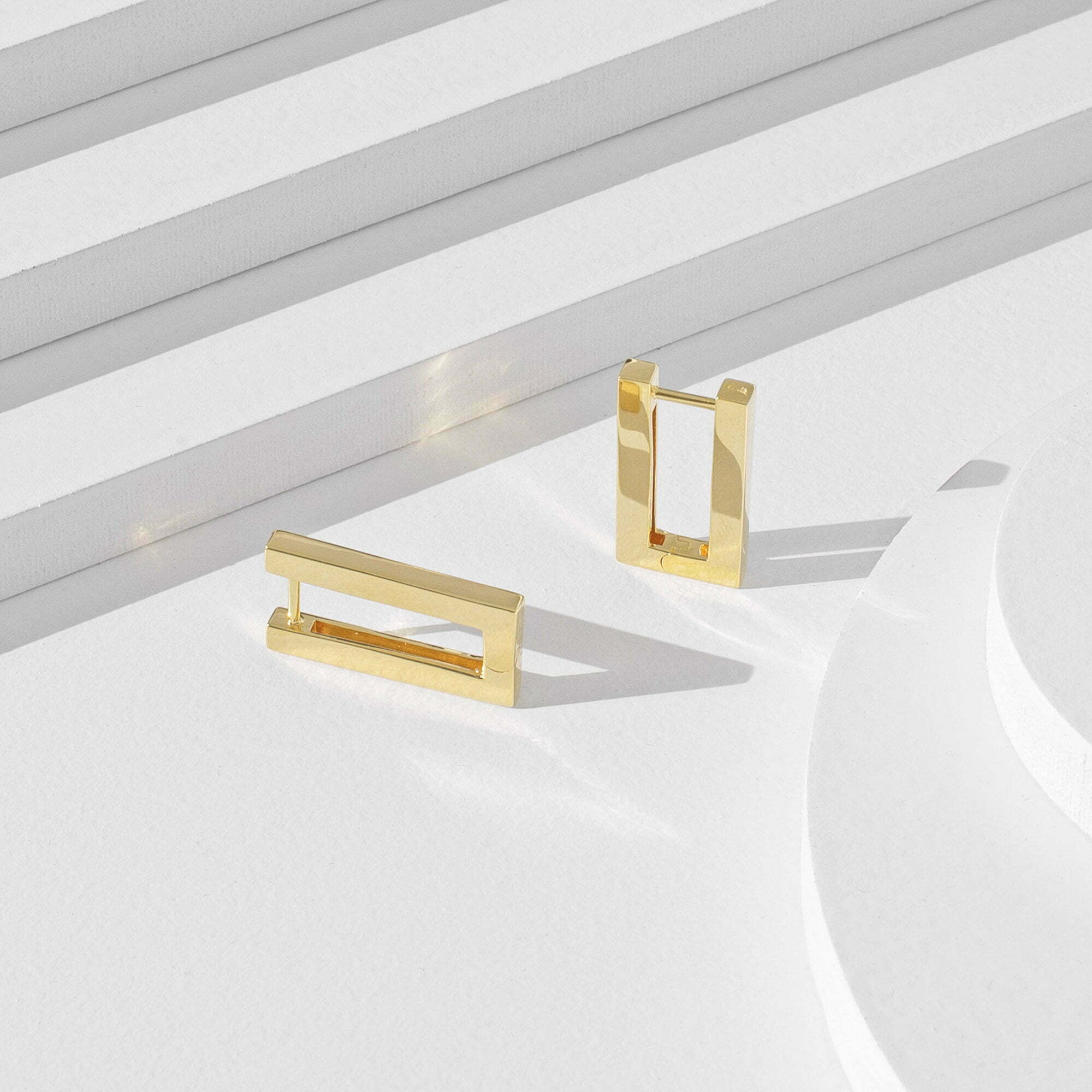 Modernist Earrings • 18K Gold Vermeil