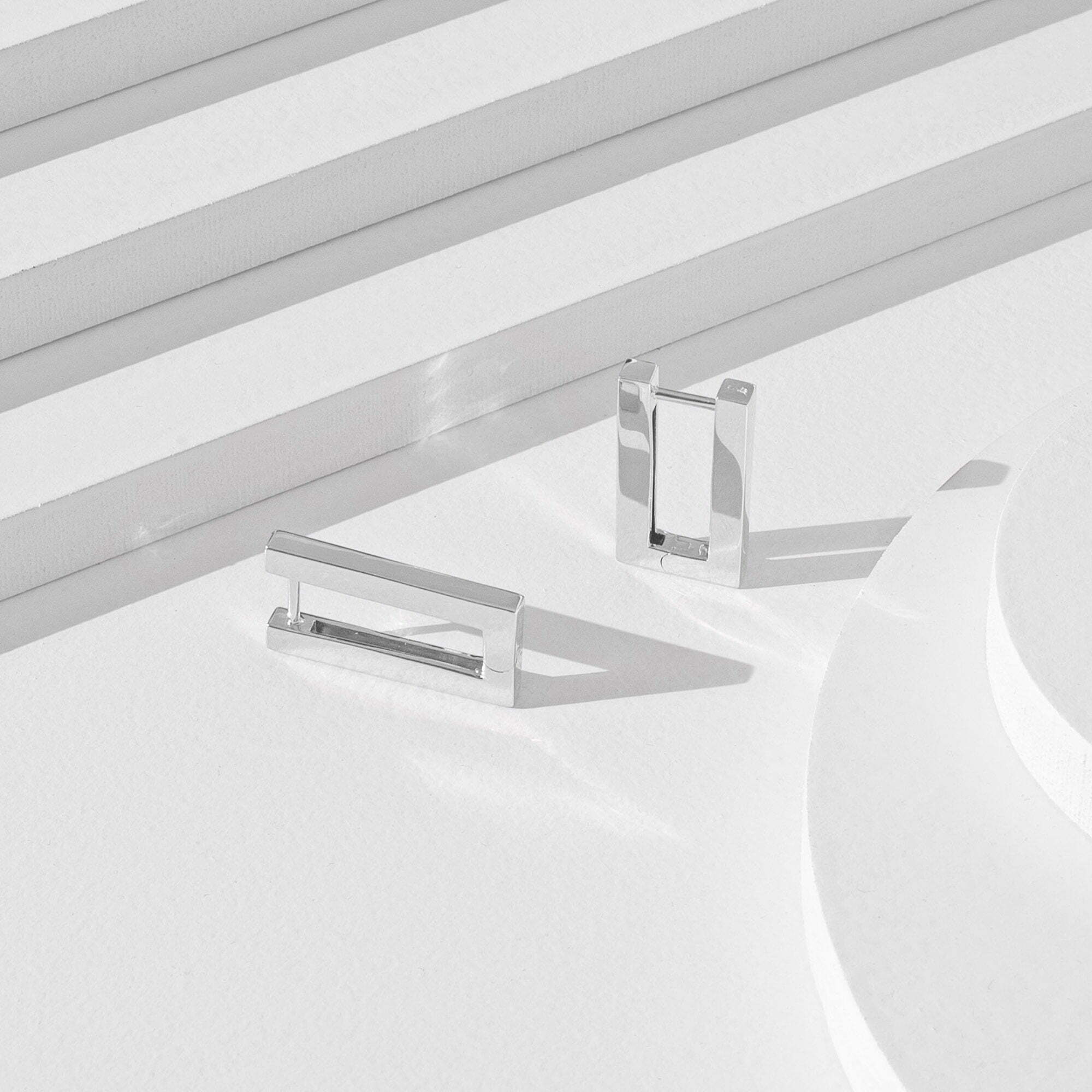 Modernist Earrings • Sterling Silver