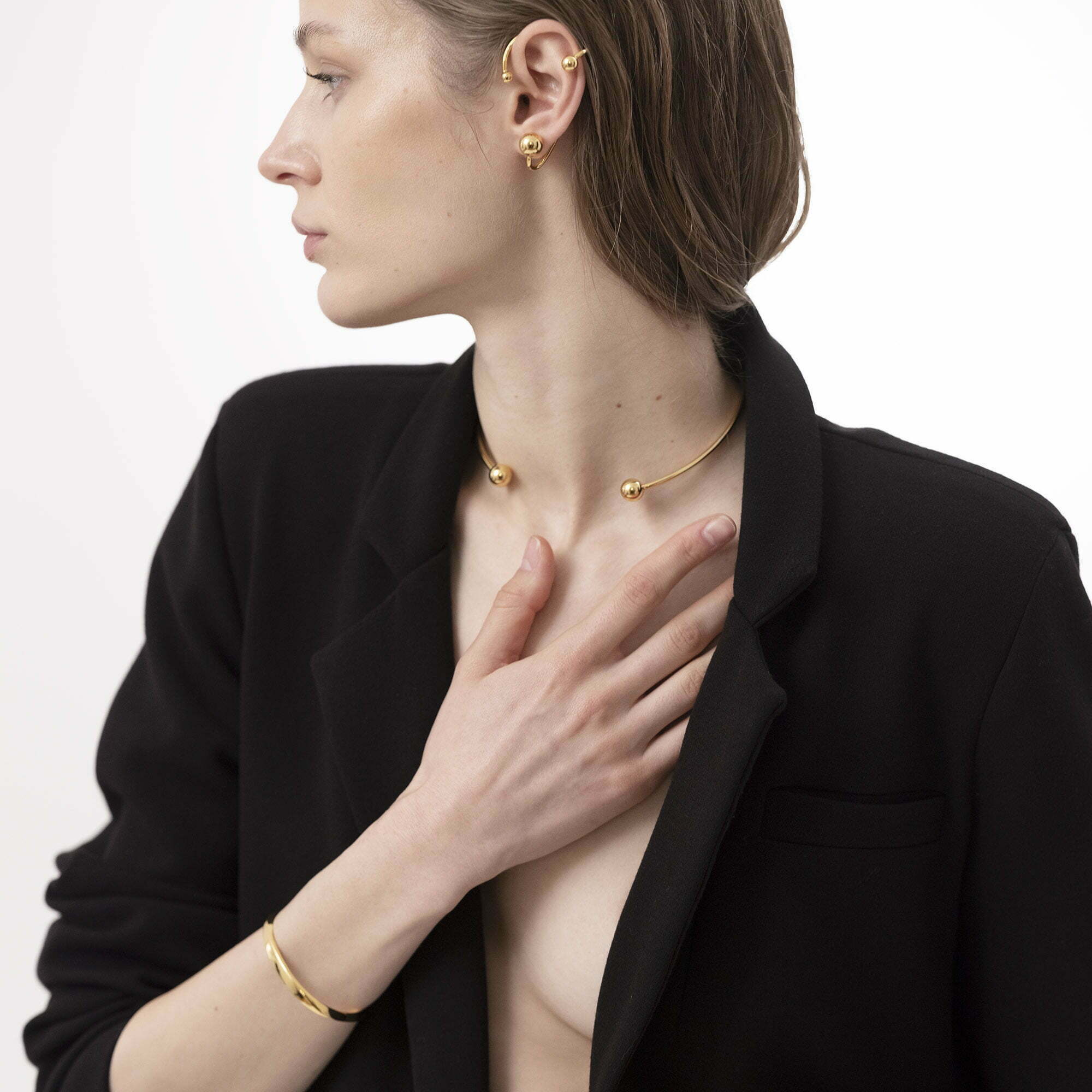 Sphere Choker • 18K Gold Vermeil