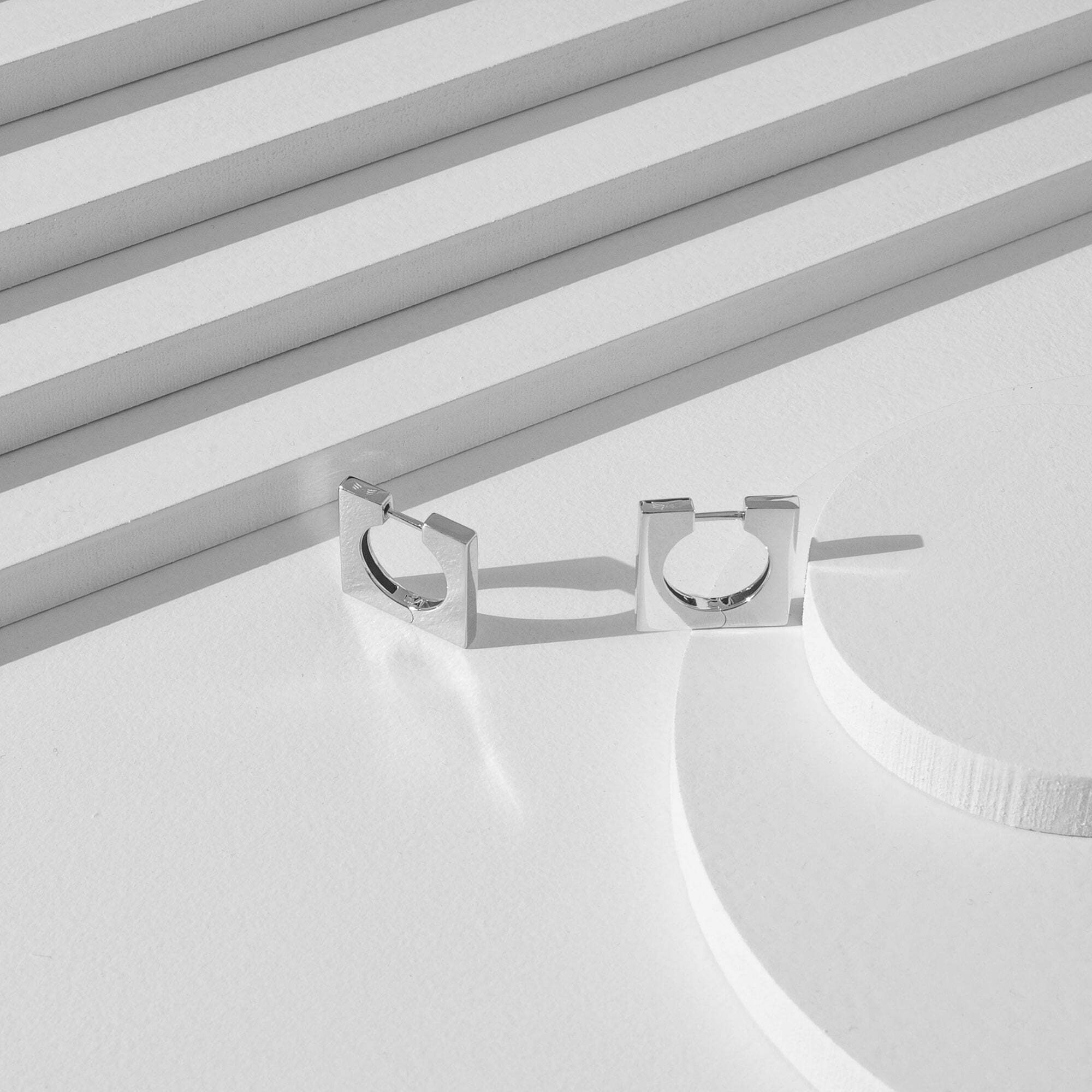 Square Earrings • Sterling Silver