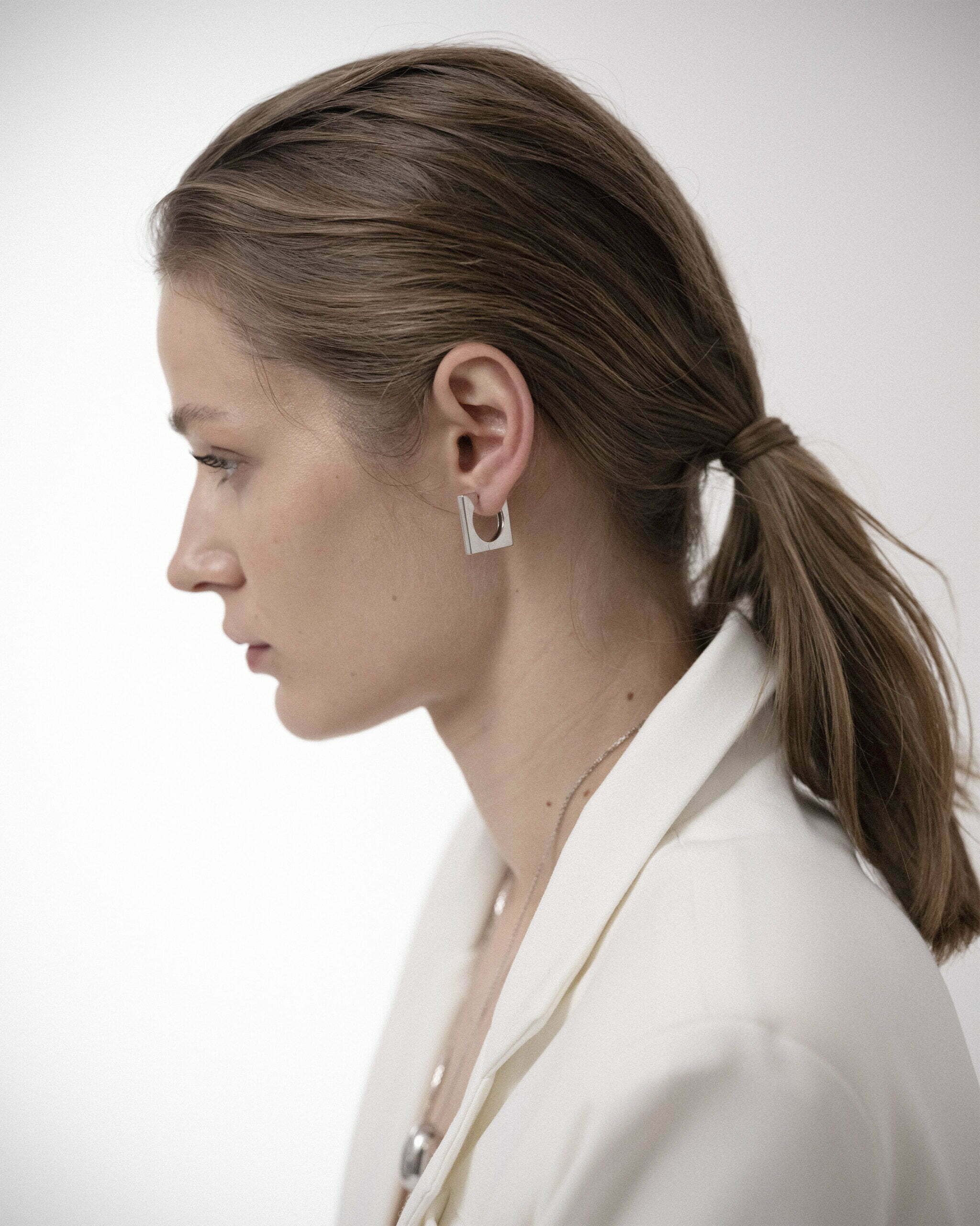 Square Earrings • Sterling Silver