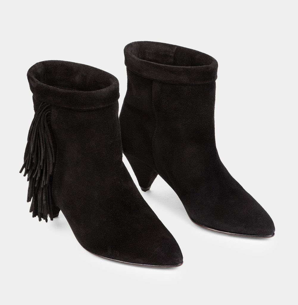 Mimi Suede Black Boots 03-020-011 - 2