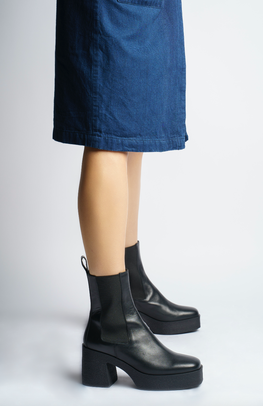 Momo Black Leather Chelsea Boots 20077-04-01 - 3