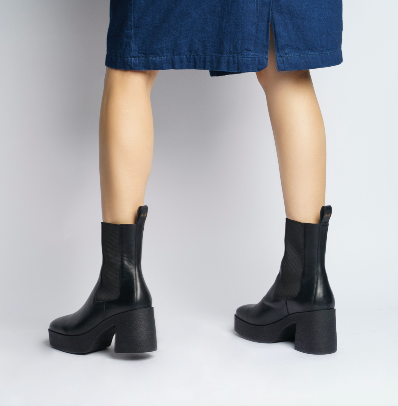 Momo Black Leather Chelsea Boots 20077-04-01 - 4