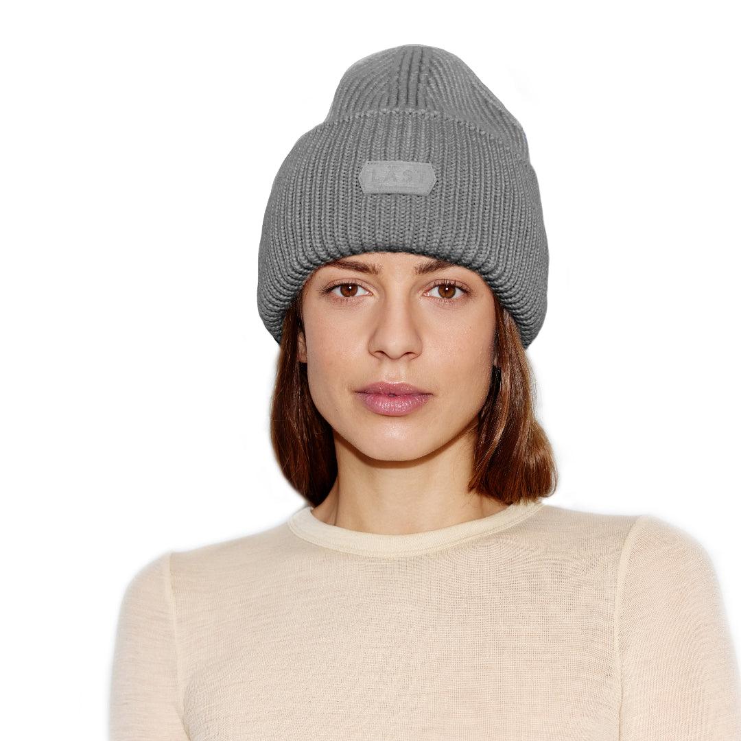 LÄST Oversize Beanie - Grey Melange Hood Grey Melange