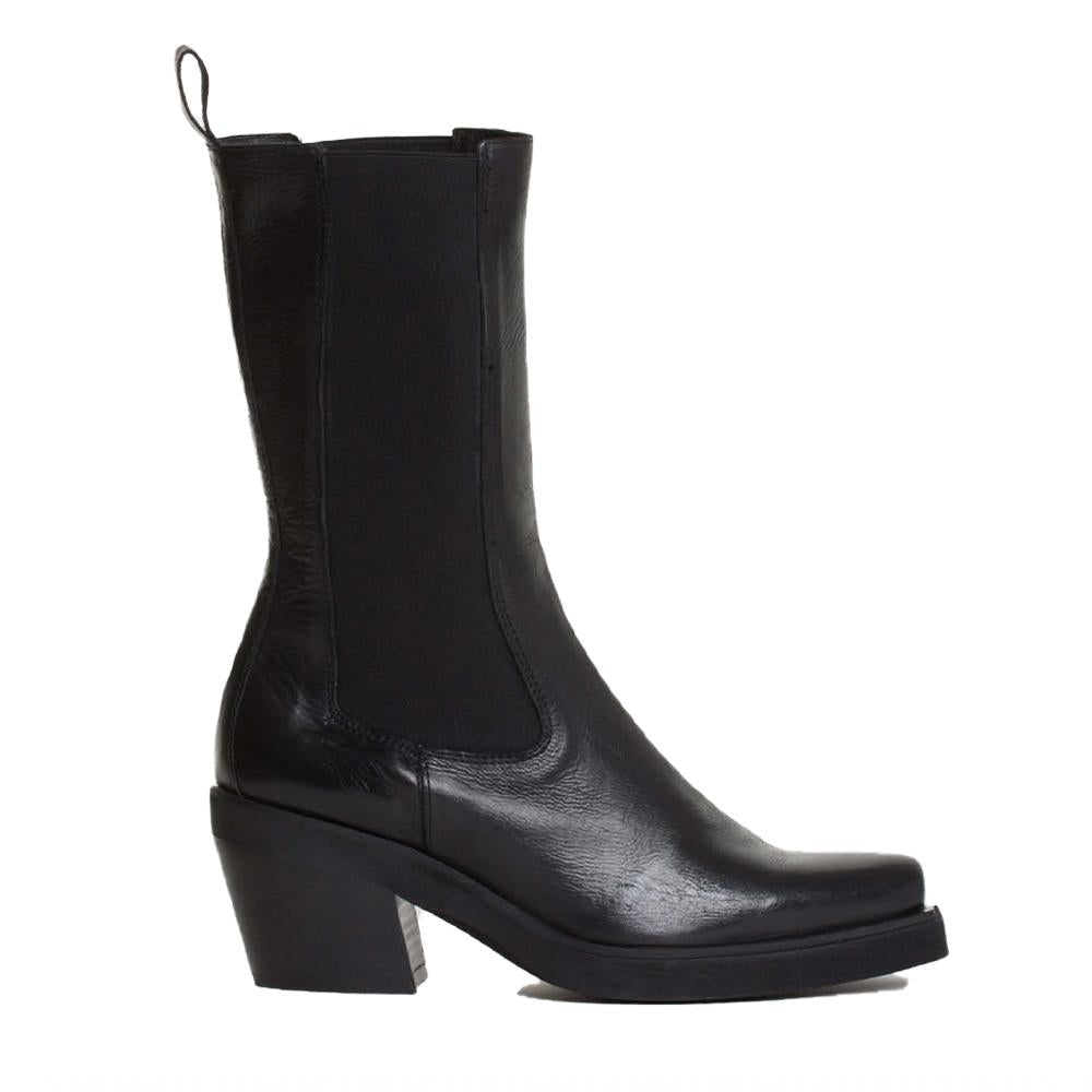 Racer Black Ankle Boots RACE-BLK - 01
