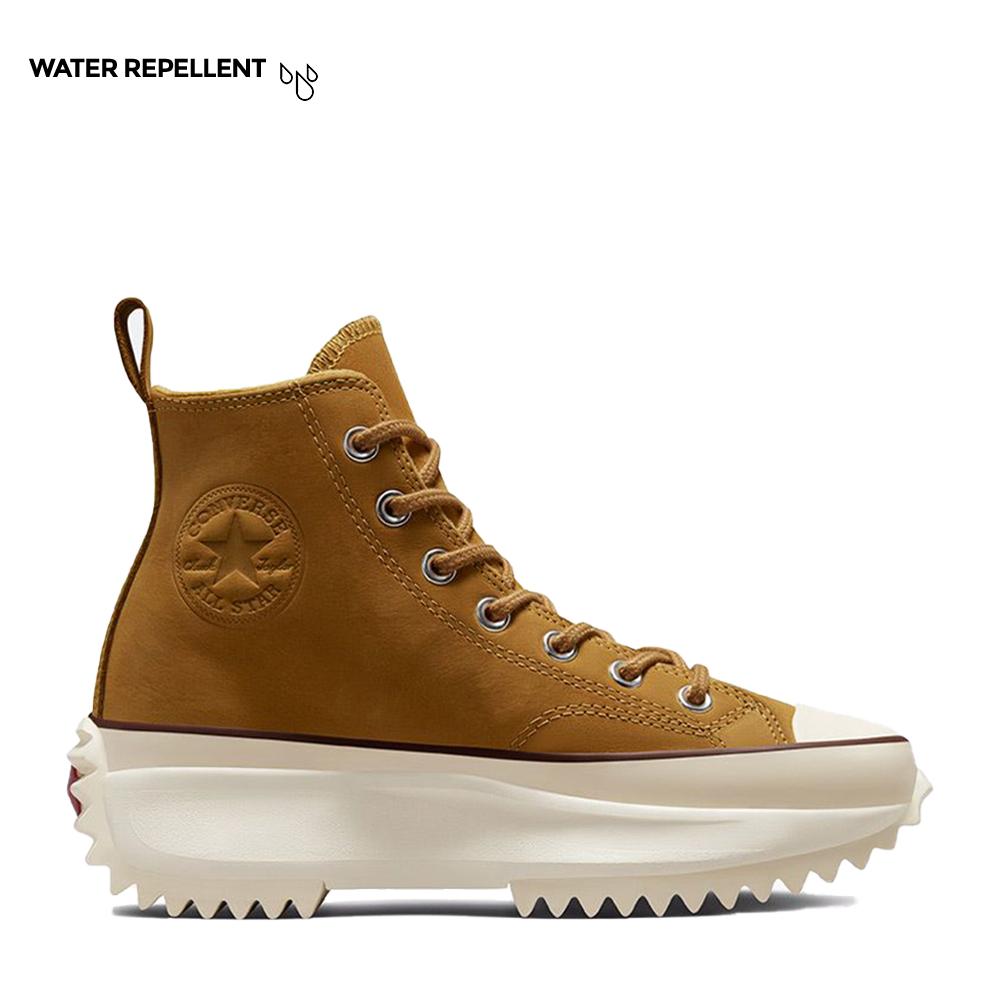 Nubuck Run Star Hike Hi Sneakers in Tan - 11