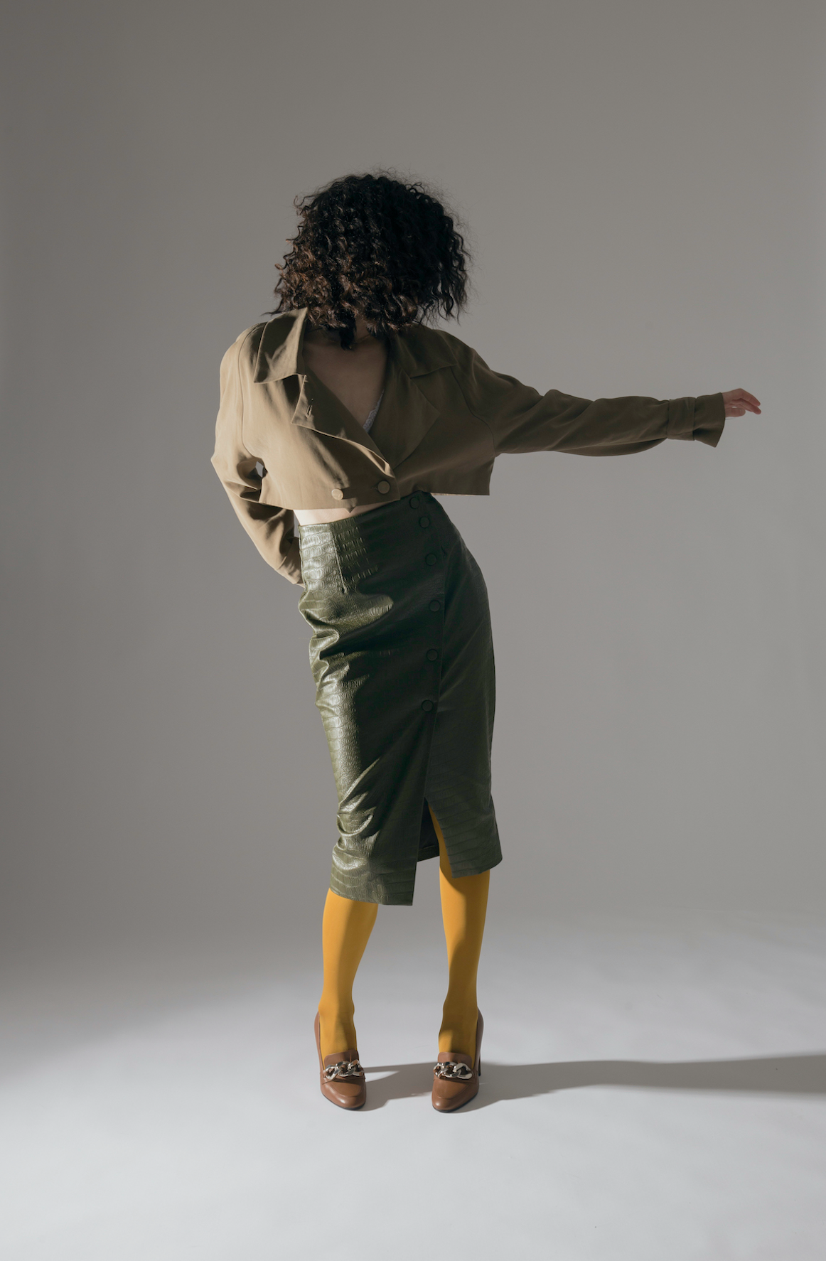 Mai Cognac Leather Shoes Heels - 3