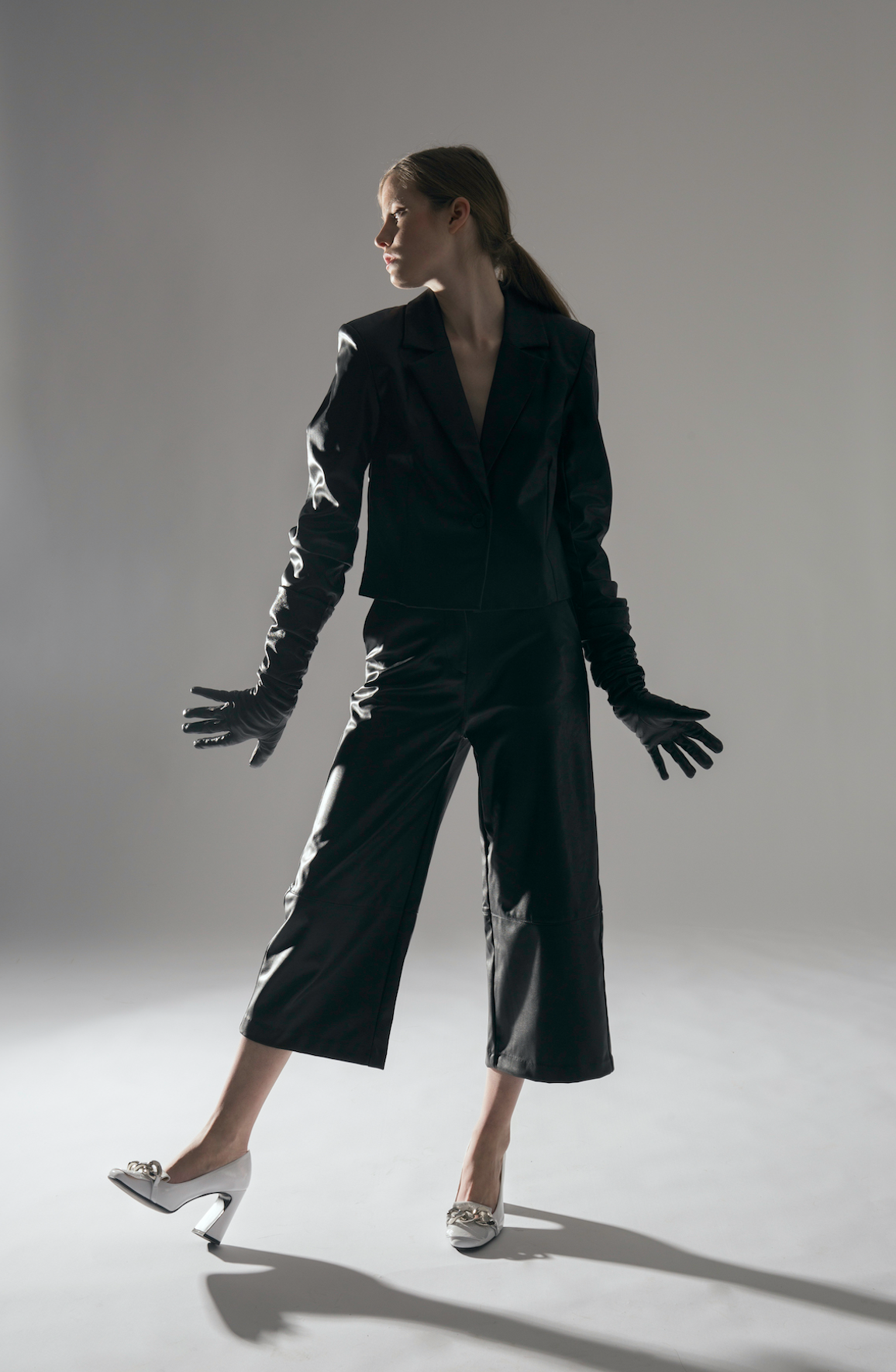 Kaiya White Naplak Shoes Heels - 3