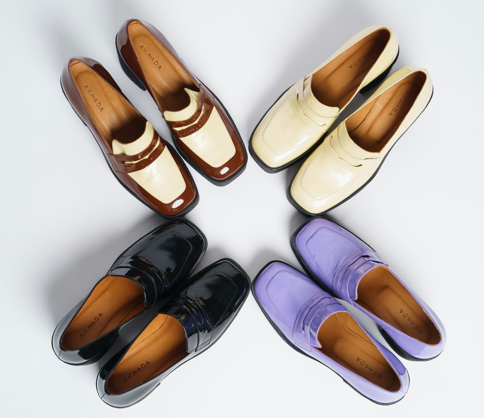 Yoko Lilac Patent Leather Chunky Loafers 21031-01-04 -7