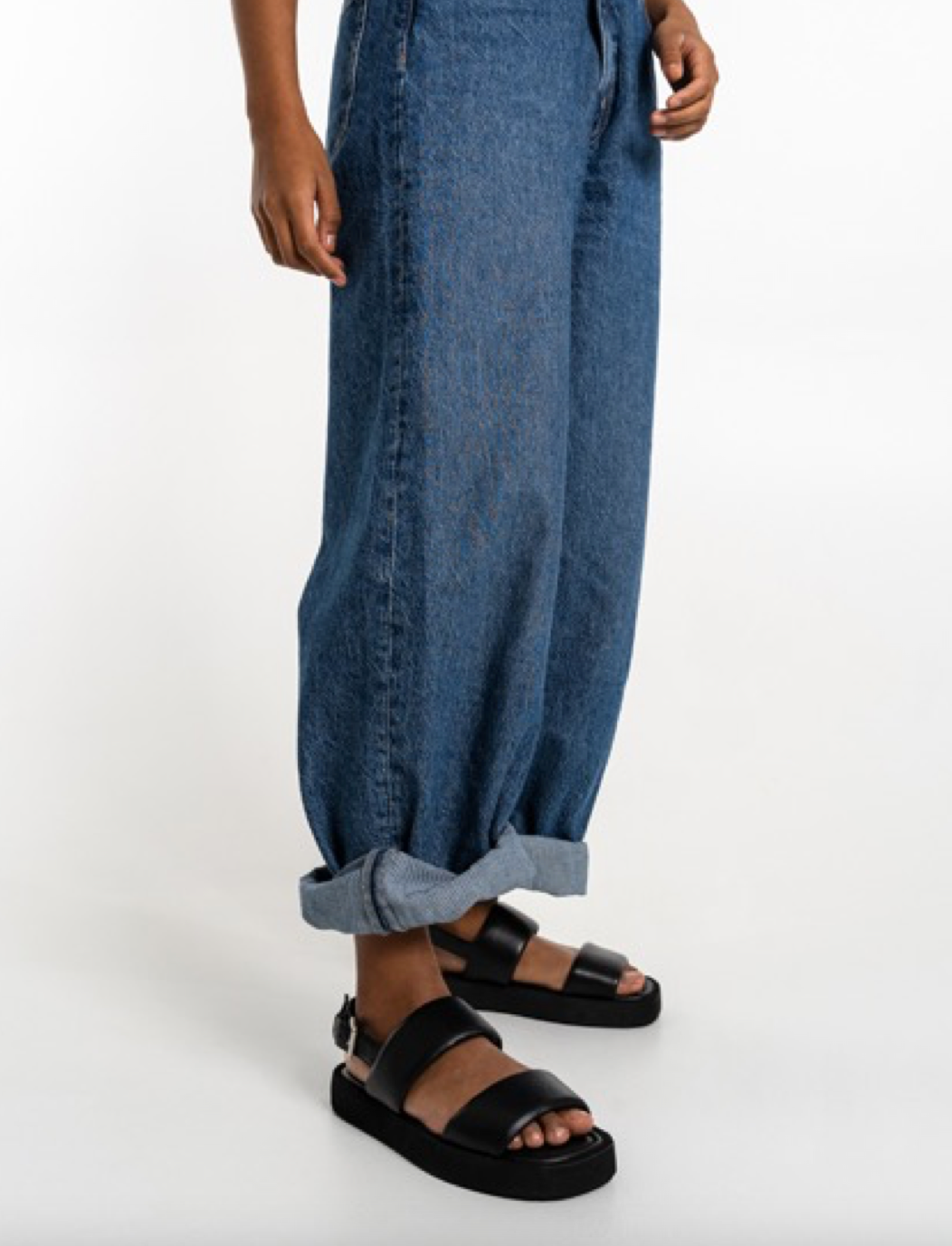 Nappa Black Chunky Sandals CPH767 - 2