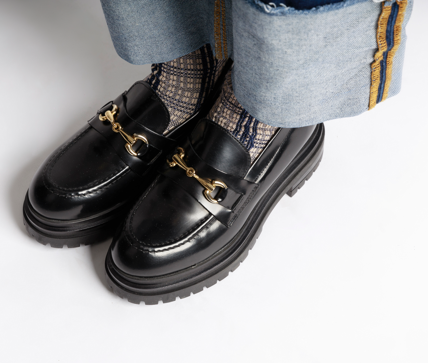 Lala Black Polido Chunky Loafers LALA-BLK - 2