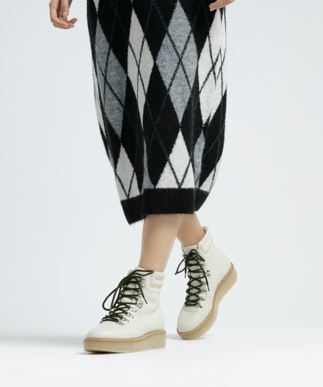 Misaki Off White Leather Ankle Boots 2009_OFF_WHITE - 7