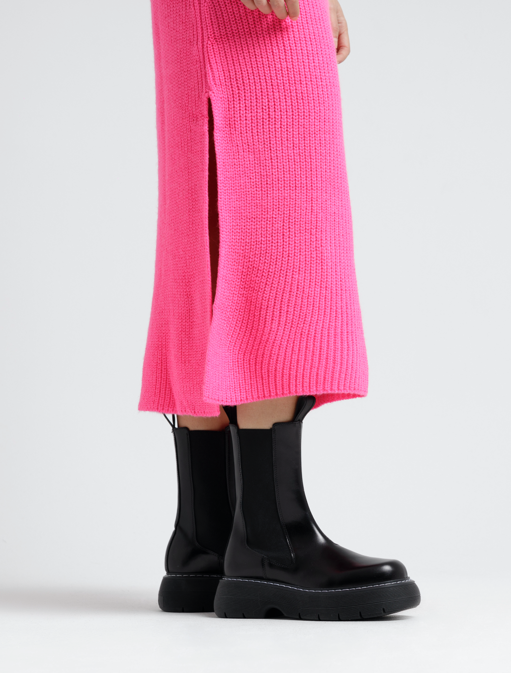 Joy All Black High Chelsea Boots LAST1730 -7