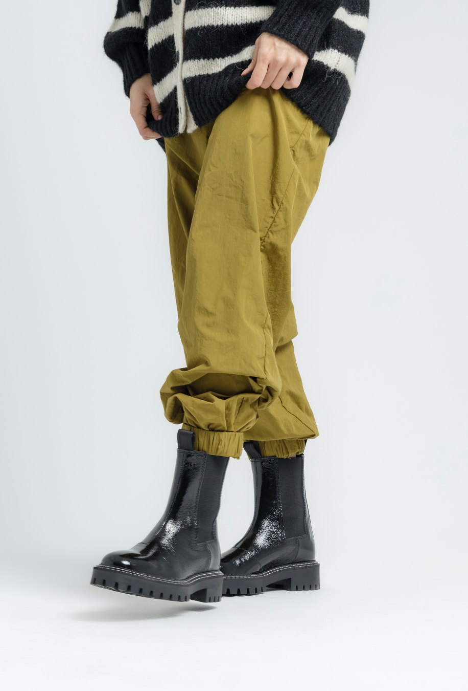 Daze Black Patent Leather Chelsea Boots LAST1677 - 2