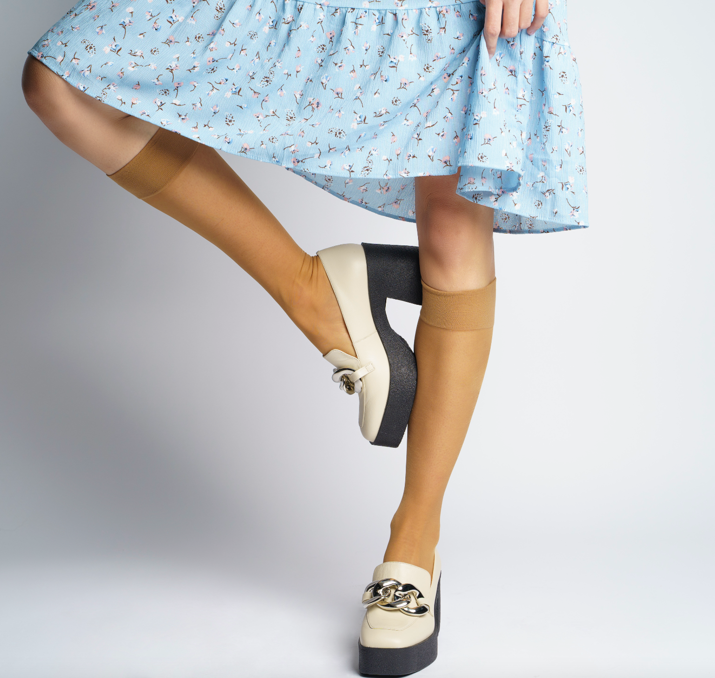 Yo Off White Chunky Loafers 21031-02-02 - 2