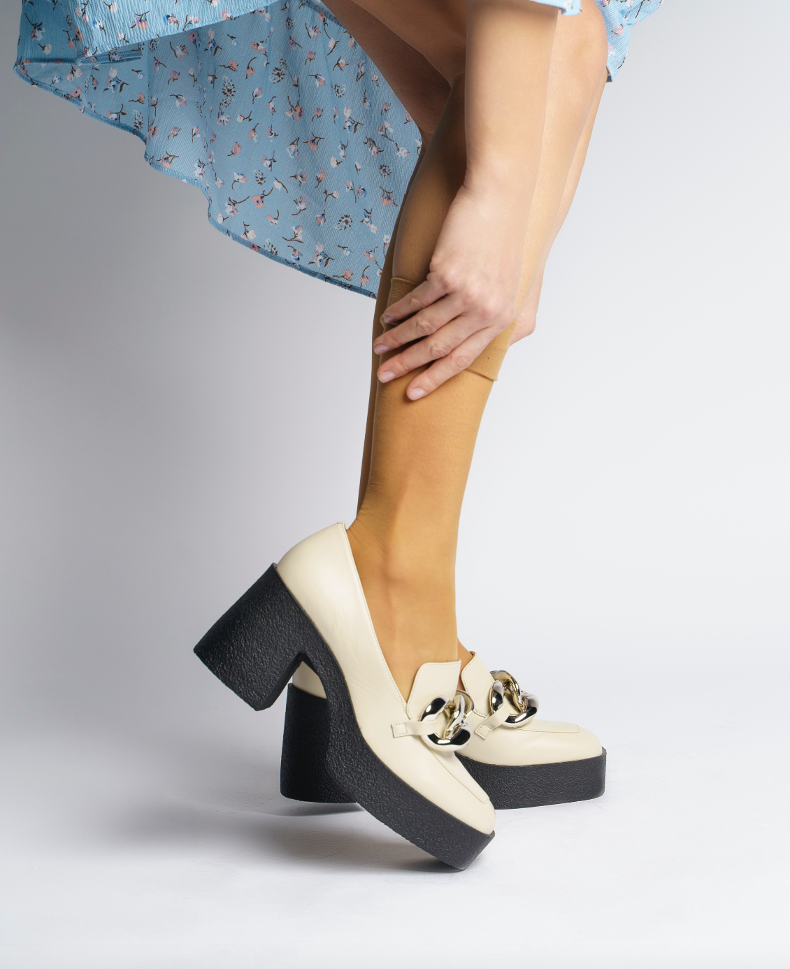 Yo Off White Chunky Loafers 21031-02-02 - 7