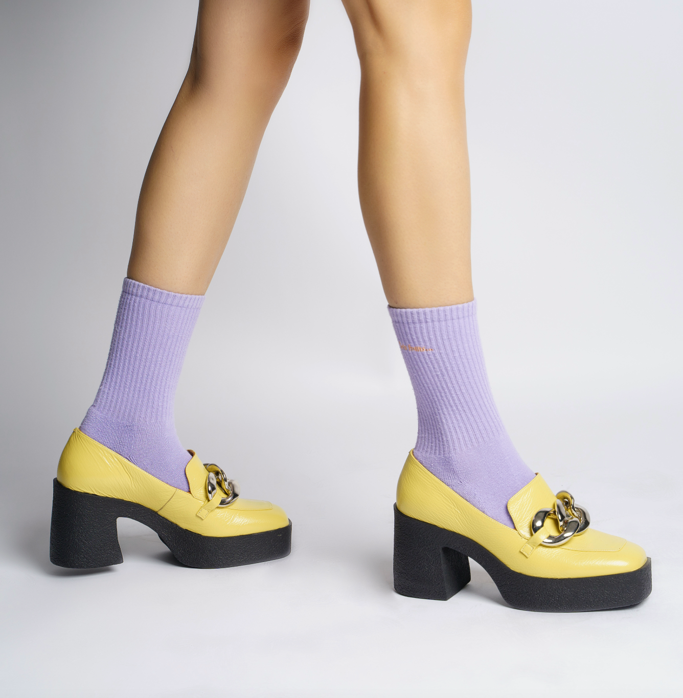 Yo Pastel Yellow Chunky Loafers 21031-02-03 - 2
