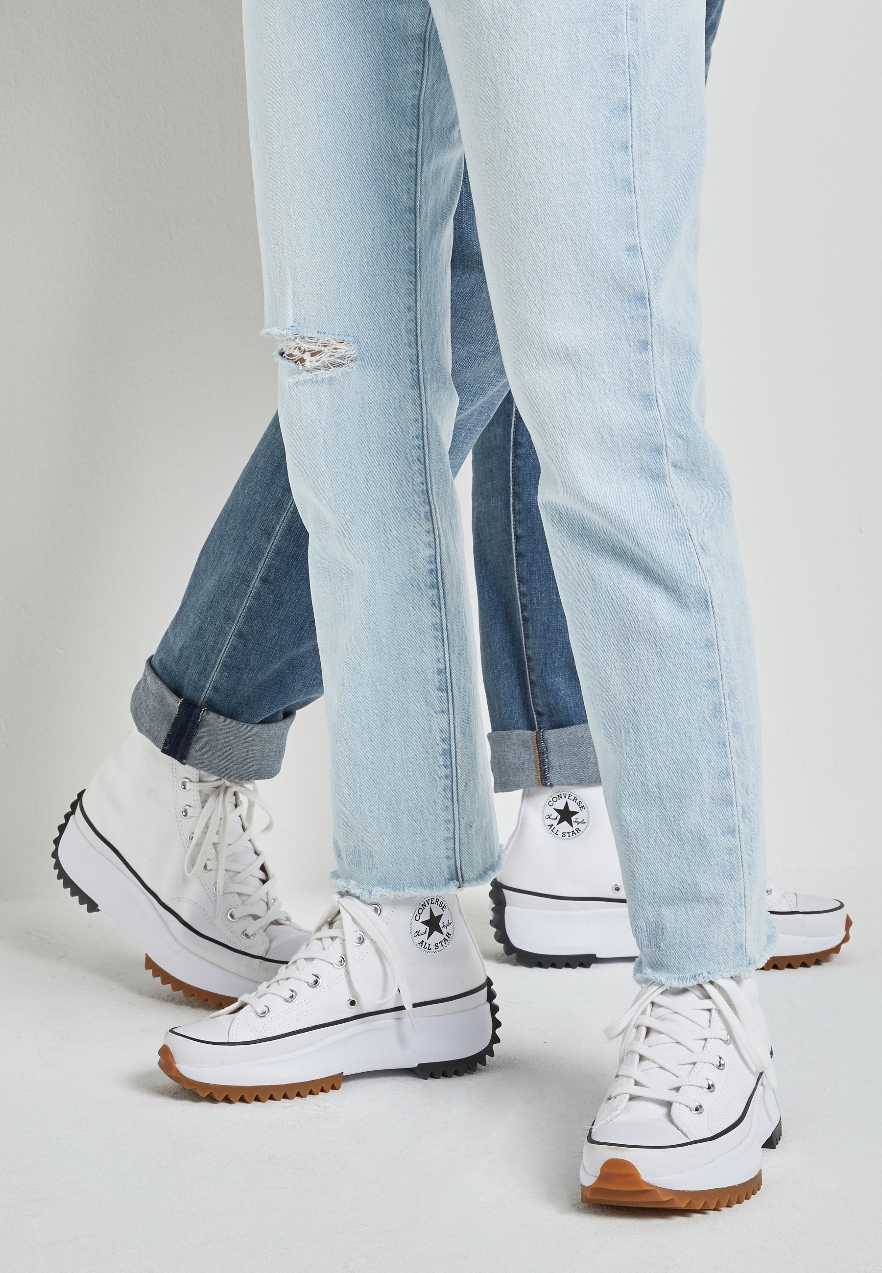 Run Star Hike Hi Sneakers In White 166799C - 2