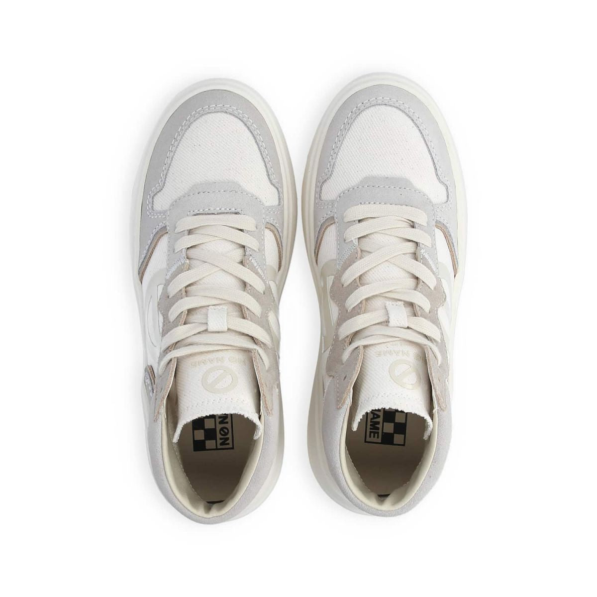 Bridget Mid Dove White Hi Sneakers 01LNJVGM0401 - 5