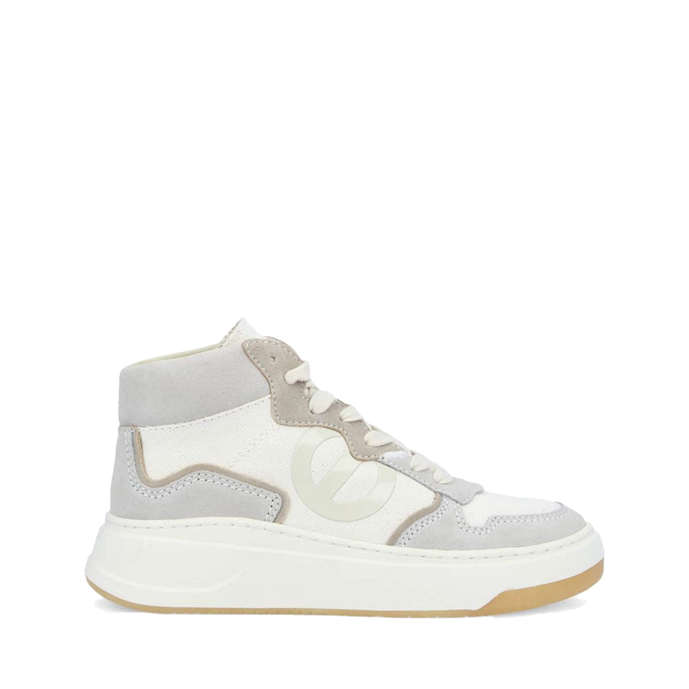 Bridget Mid Dove White Hi Sneakers 01LNJVGM0401 - 1