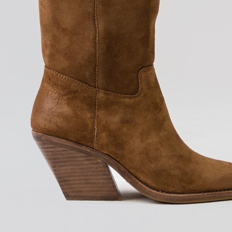 Low-Kole Suede Dark Western Boots 14186-C-3356 - 4