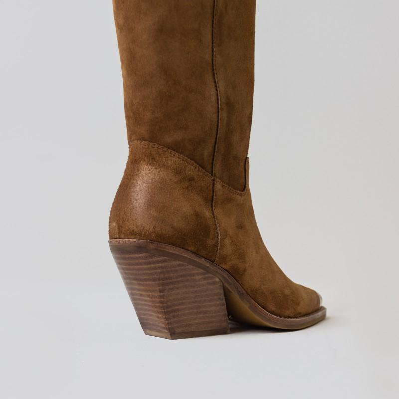 Low-Kole Suede Dark Western Boots 14186-C-3356 - 5