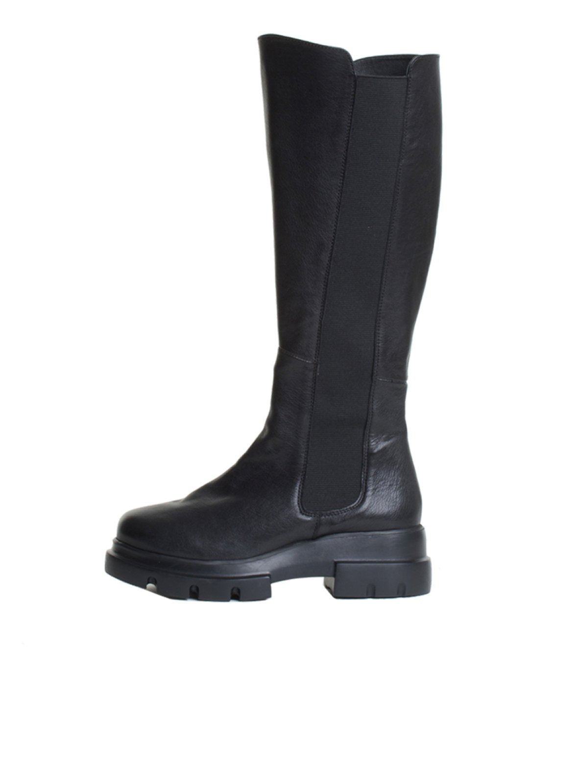 Tommy Long Black Combat Boots TOMMYL-BLK - 5