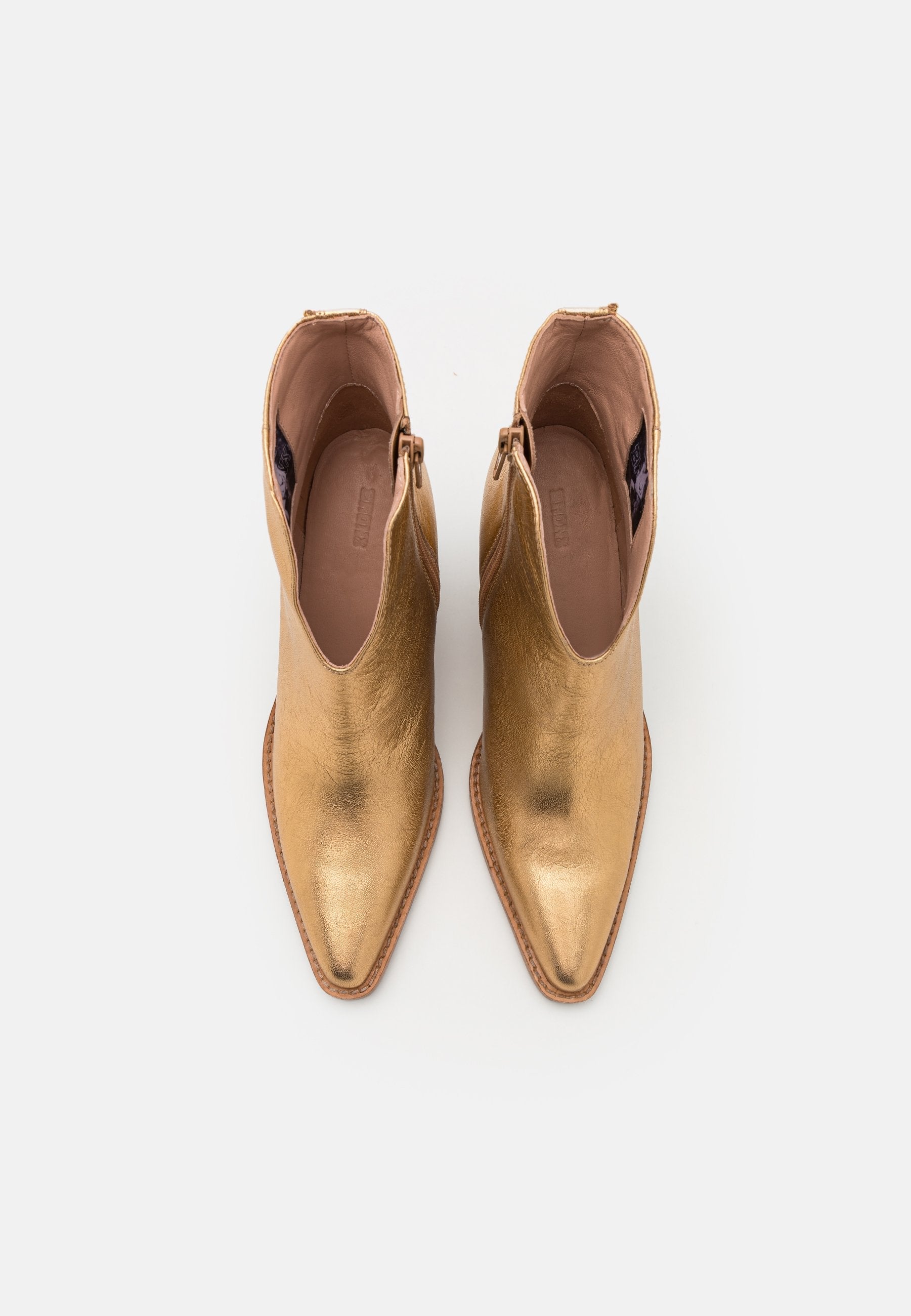 New Kole Gold Low Ankle Boots 34265-M-103 - 4