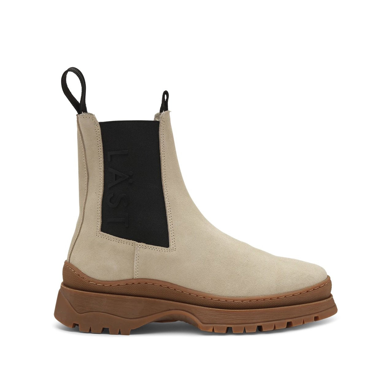 LAST POWDER CHELSEA SUEDE BEIGE BOOTS