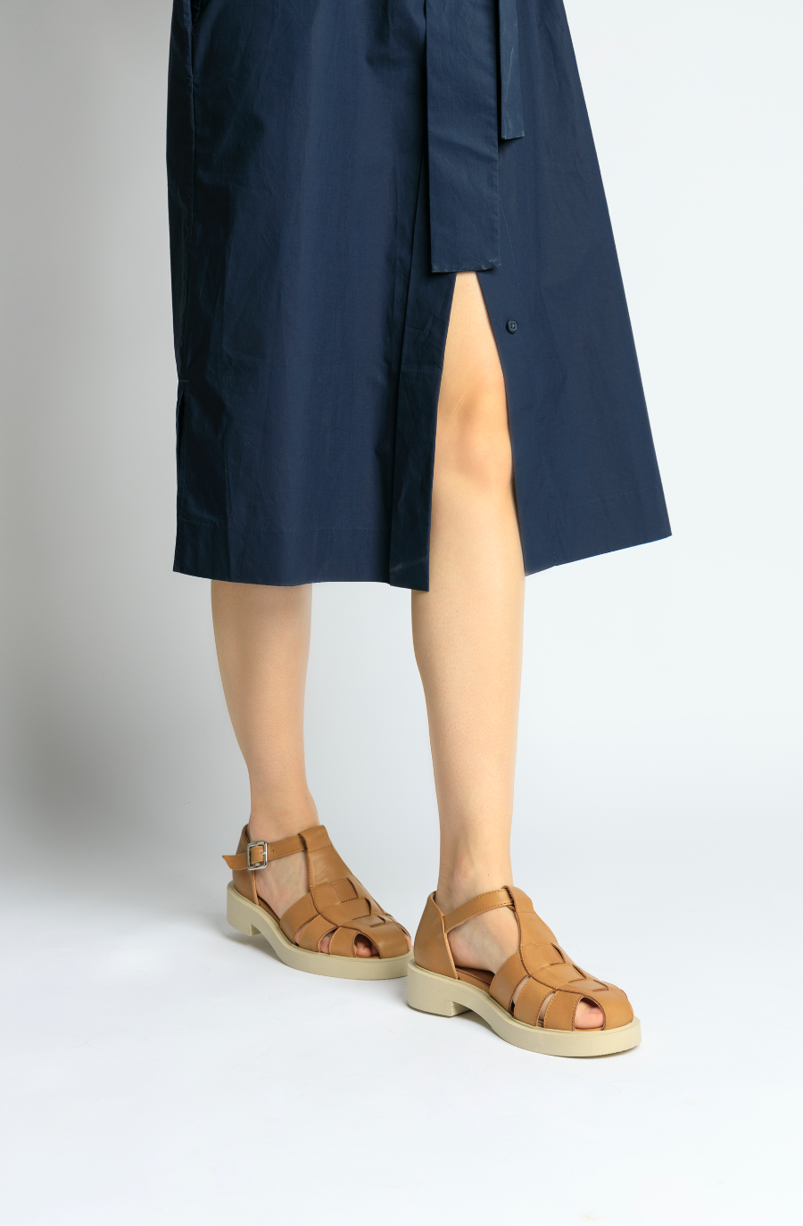 Clara Camel Leather Sandals CLARA-CAMEL - 11