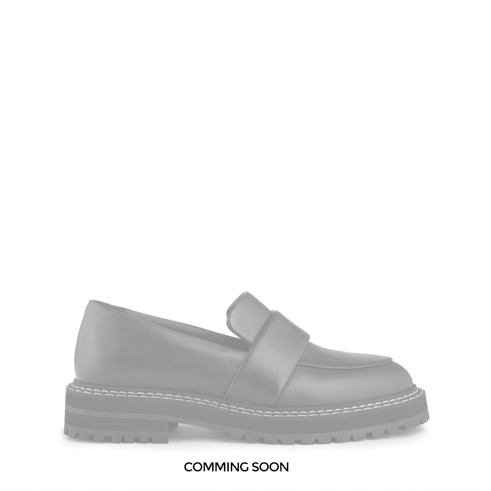 Noelle Black Leather Loafers Loafers