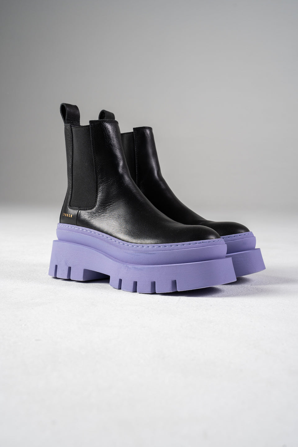 Vitello Black Lilac Chelsea Boots CPH686_LILAC - 2